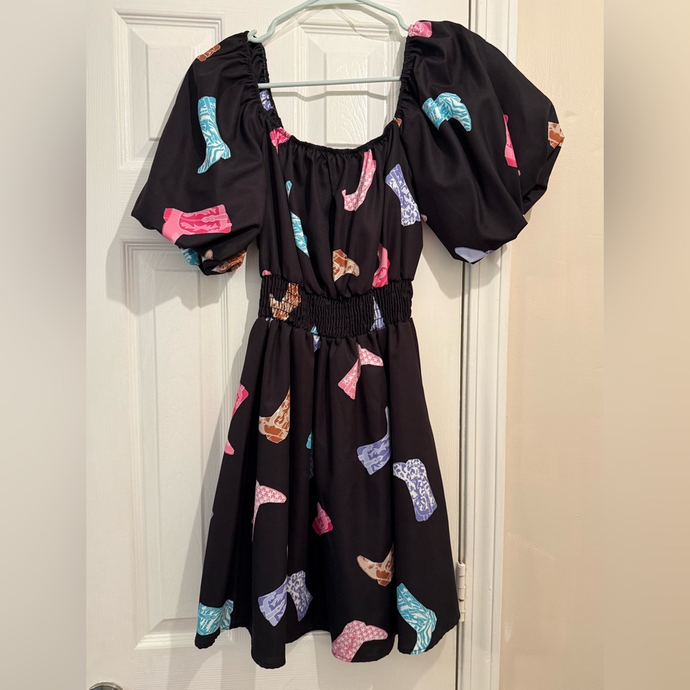 Colorful Cowboy Boot Dress